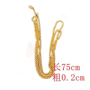 Special Electroplated Real Gold Chain for Pendants, Long-Lasting Color Retention, Can Be Matched with Various Jewelry Sweater Chains Wholesale