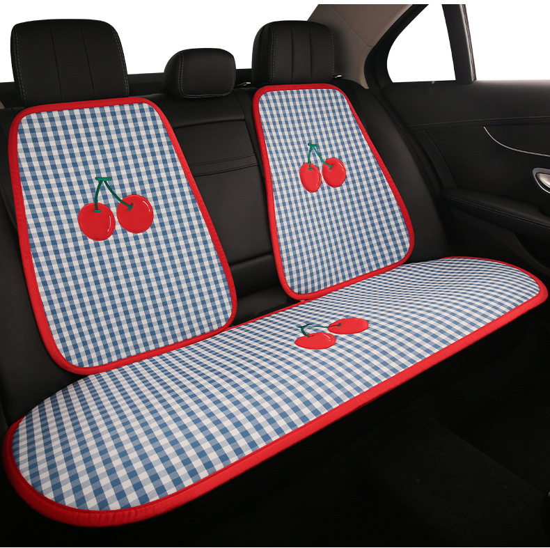 Car Seat Cushion for Summer, Suitable for All Seasons, 2025 New Model, Cute Car Seat Pad, Non-Slip, Ventilated Seat Cover for Women's Car Interior