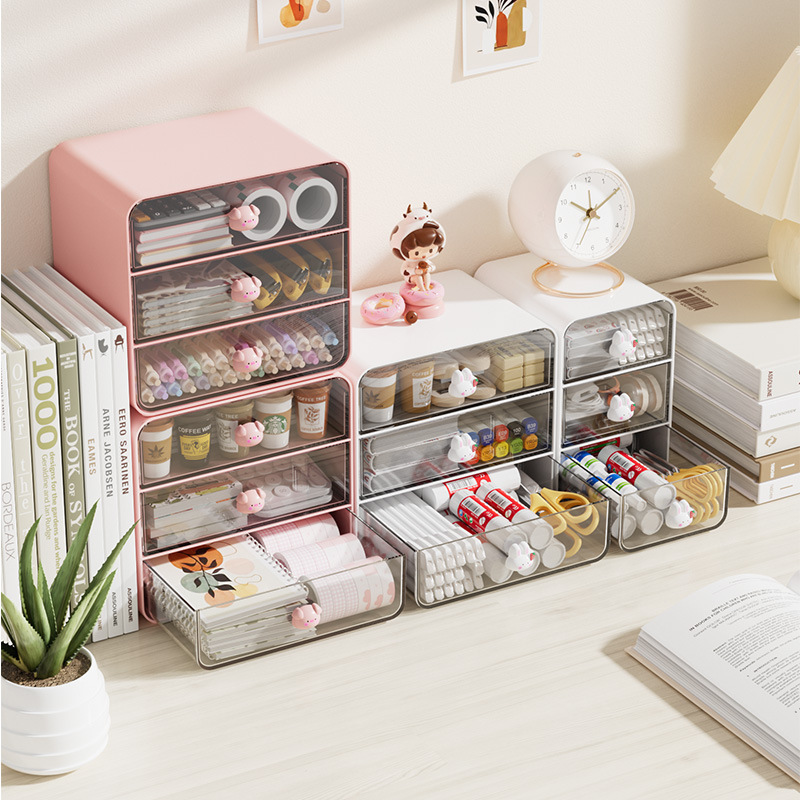 Desktop storage box Student INS stationery handbook artifact box…