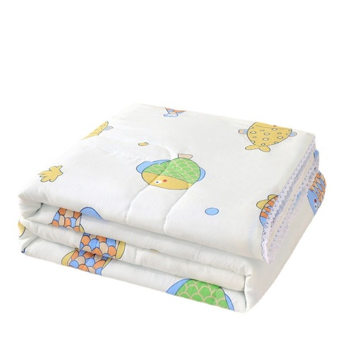 Washed cotton summer cool quilt air-conditioned quilt printed single and double summer quilt student dormitory quilt core event gift quilt wholesale