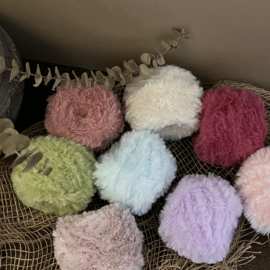 ♧仿貂绒皮草线珊瑚绒裘皮绒手工围巾包包帽子DIY材料配线亲肤