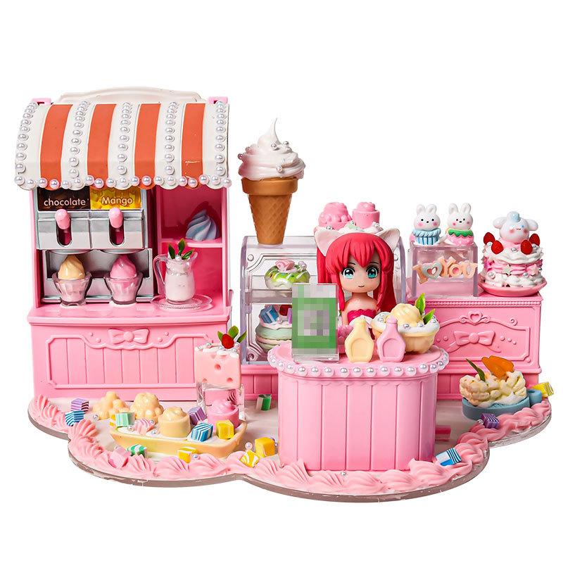 어린이 DIY 수제 음식 놀이 집 장면 자동 판매기 시뮬레이션 음식 놀이 장난감 생산 재료 패키지 도매