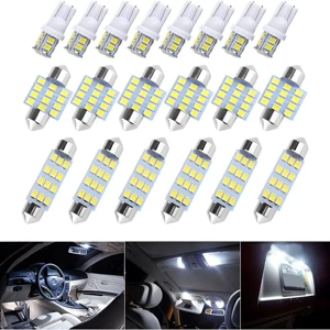 Avtomobil LED Dəsti 20 ədəd T10 En Göstərici İşıq İkiqat Oxu İşığı Nömrə İşığı Qapı İşığı