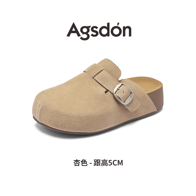 2026 nuevo estilo de primavera para mujeres con un pedazo de zapato con cabeza de bolsillo medio zapatillas casuales