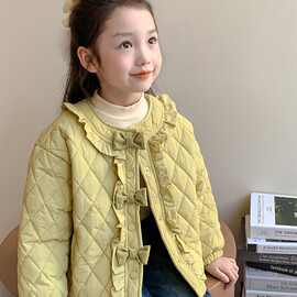 黁白女童棉服秋冬款2025新款初冬棉衣冬季棉袄女孩宝宝儿童装夹棉