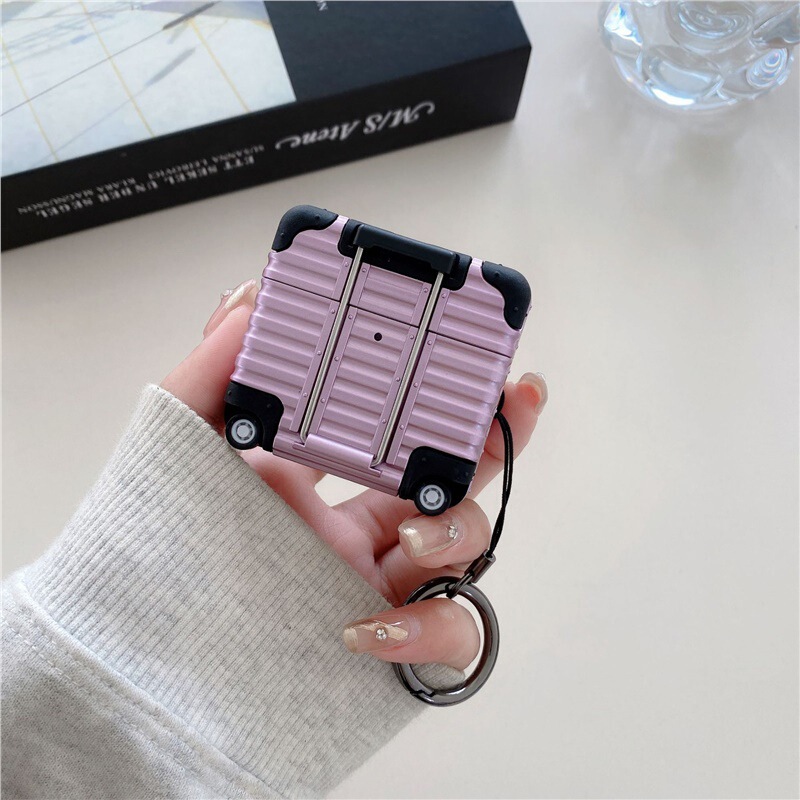 适用苹果蓝牙耳机套适用airpods 4保护套pro防摔保护行李箱耳机壳|undefined