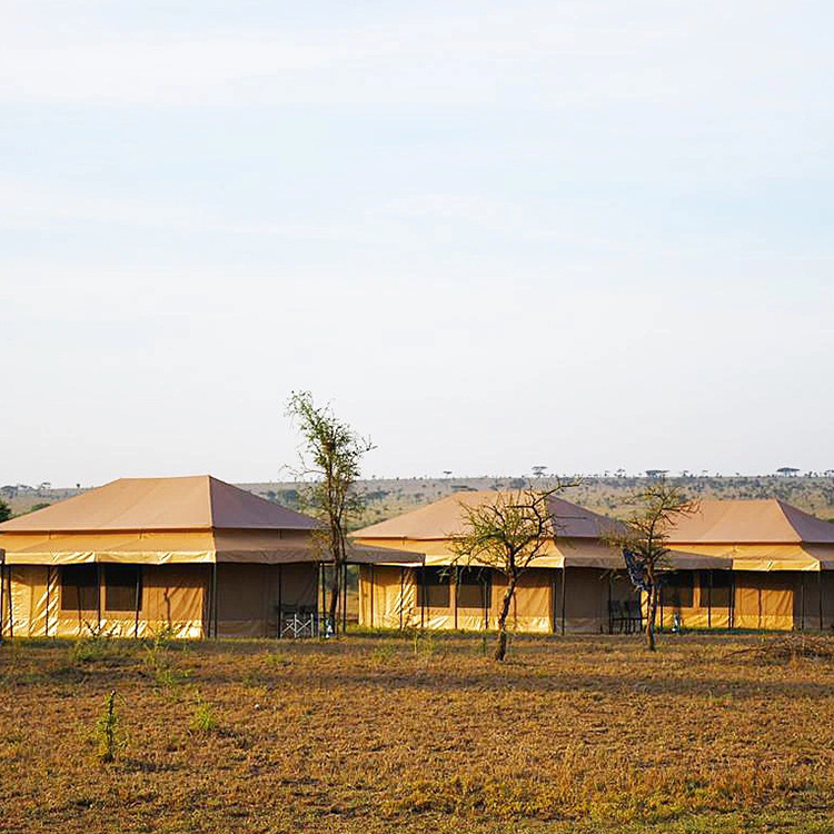 Tienda móvil simple tipo de montaje de la Casa de Campo de migración tienda de campaña estilo de especificación personalizada que acampa tienda de campaña