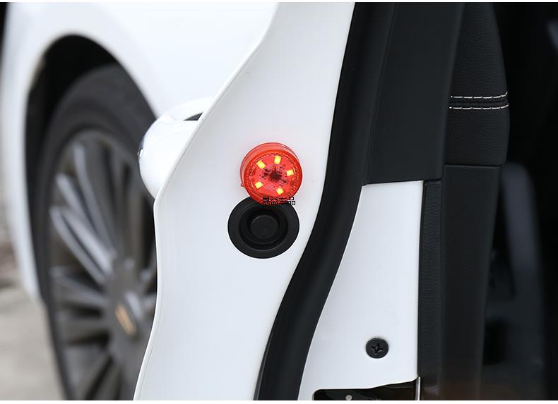 Car Led Modification Without Wiring Door Sensor Warning Anti-Collision Anti-Rear Collision Door Opening Welcome Light Flashing Light