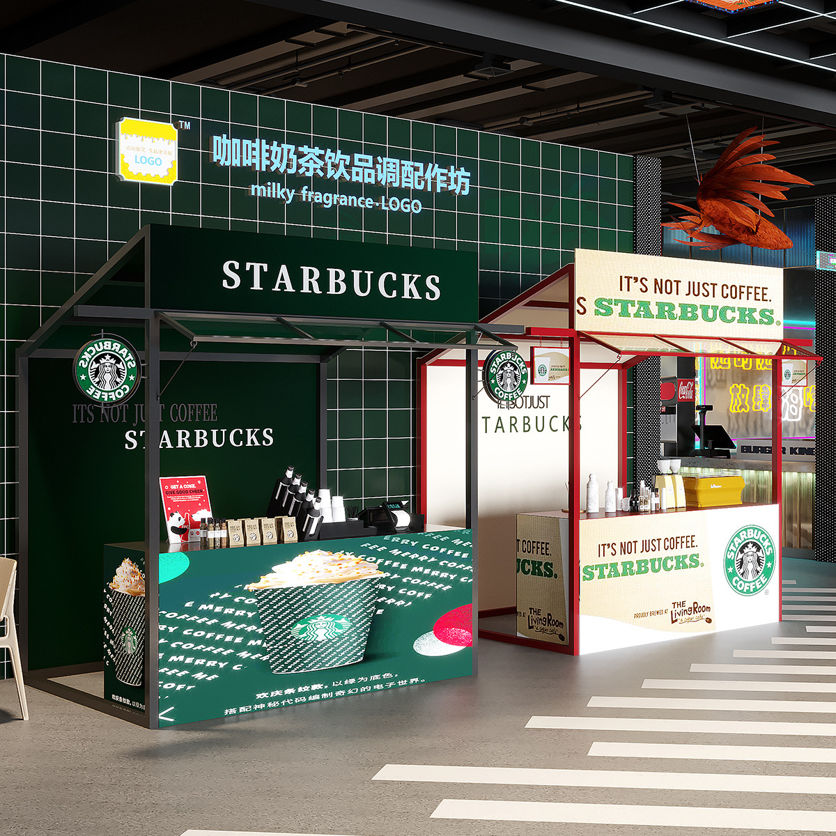 Outdoor Food Street Snack Stall Rack, Movable Stall Rack for Scenic Spots, Market Activity Rack, Special for Events and Exhibitions