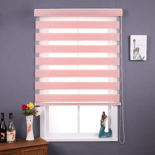 30% off Series Soft Sheer Curtains Double-Layer Blackout Roller Blinds Venetian Blinds for Living Room, Bedroom, Bathroom, Adjustable Light Roller Blinds