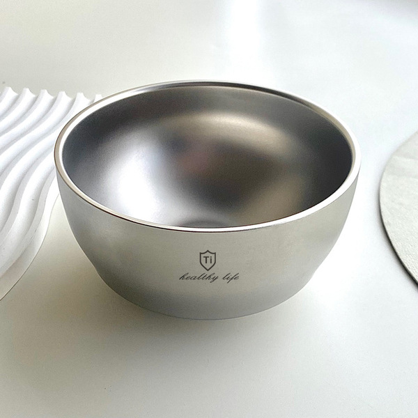 Double-layer school soup bowl stainless steel