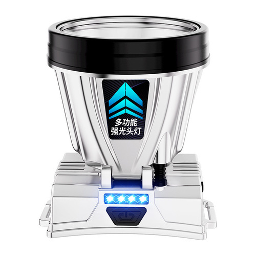 Cross-border long-lasting bright headlamp LED head-mounted rechargeable night fishing miner's lamp outdoor camping searchlight
