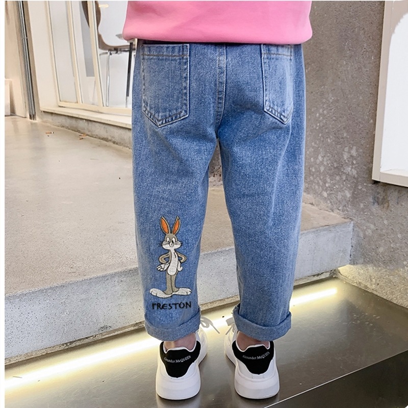 男の子のジーパンの春秋の子供服の韓国版のカジュアルなズボンの子供のズボンの小さい子供の赤ちゃんのズボンのファッション|undefined