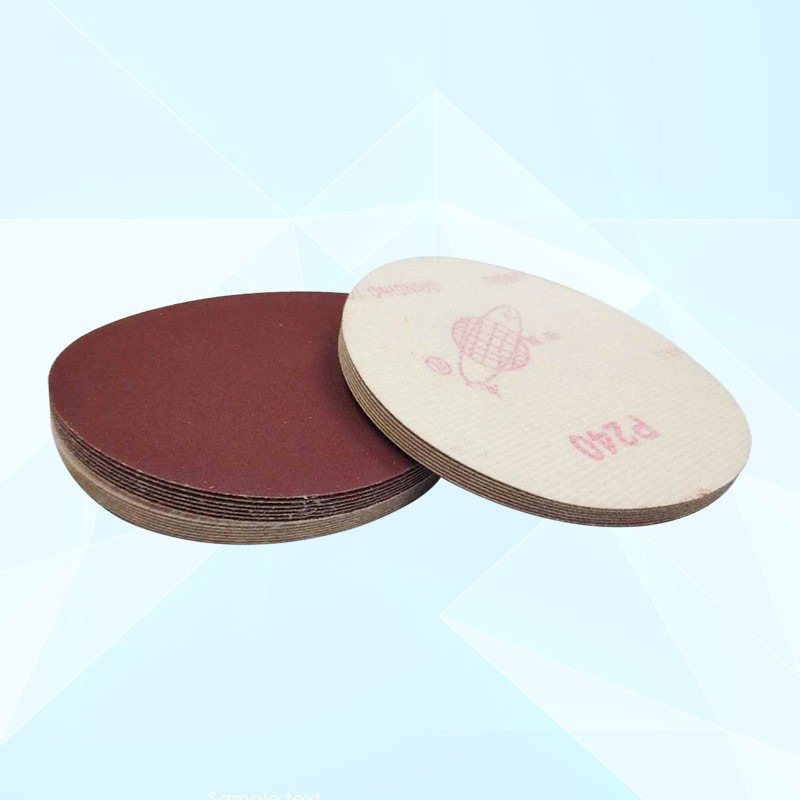 厂家直供鸽牌拉绒 植绒砂纸片 圆盘背绒砂纸片4寸、5寸