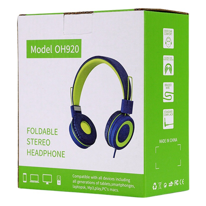 E-Commerce popular de los niños Auriculares auriculares con cable color portátil tableta teléfono móvil aprendizaje clase en línea regalo auriculares