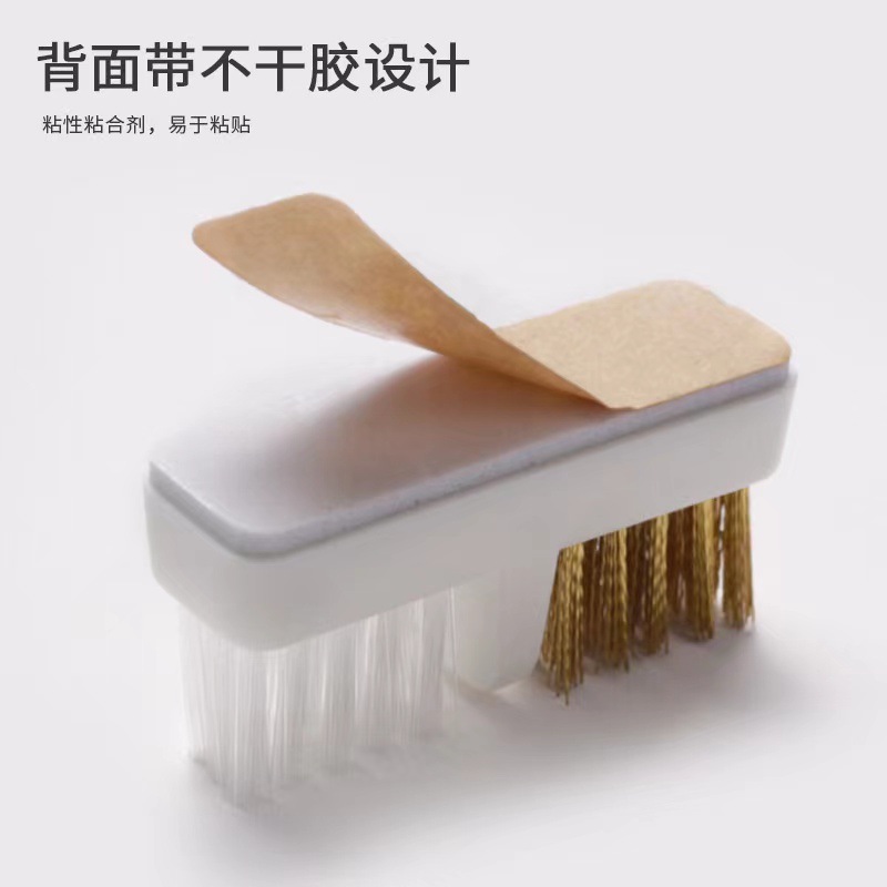 Herramientas de uñas al por mayor rectificadora eléctrica cepillo de cabeza de lijado para quitar el polvo del cabezal de uñas y eliminar el cepillo de limpieza de alambre de cobre de doble uso