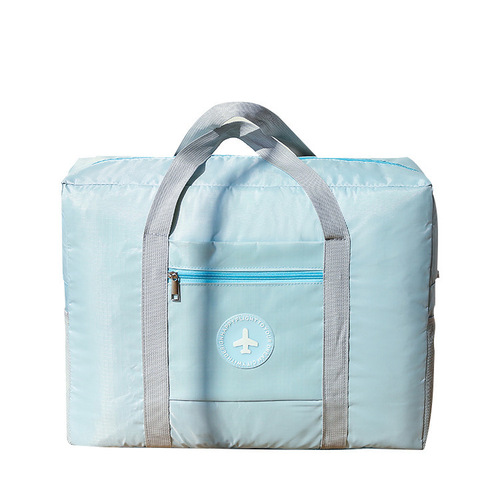 Oxford cloth travel bag, lightweight, foldable, waterproof clothing and bedding storage bag, outdoor travel, hand-held travel bag