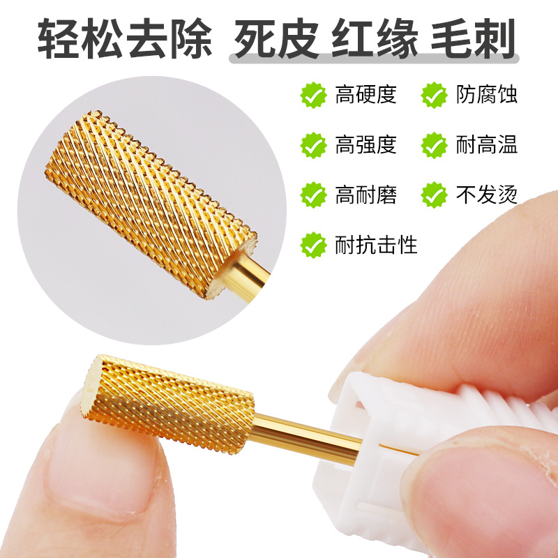 Explosión transfronteriza de alta calidad de acero tungsteno cabeza de molienda pequeña forma de cabeza plana cilíndrica de desmontación rápida no escaldado cabeza de molienda