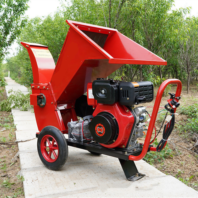 质保两年大口径树枝粉碎机 电启动碎枝还田机 低能耗木头打碎机