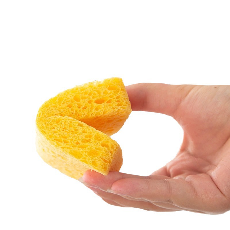 Natural wood pulp cotton rag magic brush bowl brush pot washing cleaning sponge kitchen decontamination artifact scouring pad