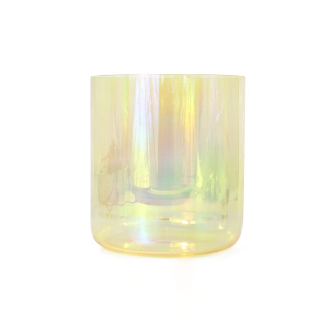 [Cross-Border Exclusive] Crystal Bowl 432Hz Singing Bowl Yellow Crystal Singing Bowl Yoga Instrument