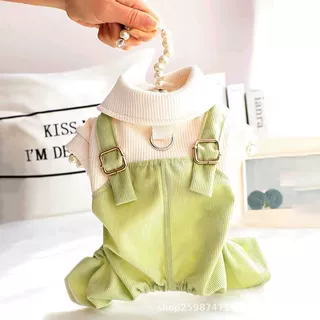 小狗狗衣服韩版背带裤秋冬可牵引四脚衣泰迪雪纳瑞小型犬宠物服饰