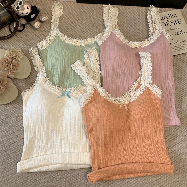 6860# pure bm wind lace camisole sweet fresh slim inside with base coat