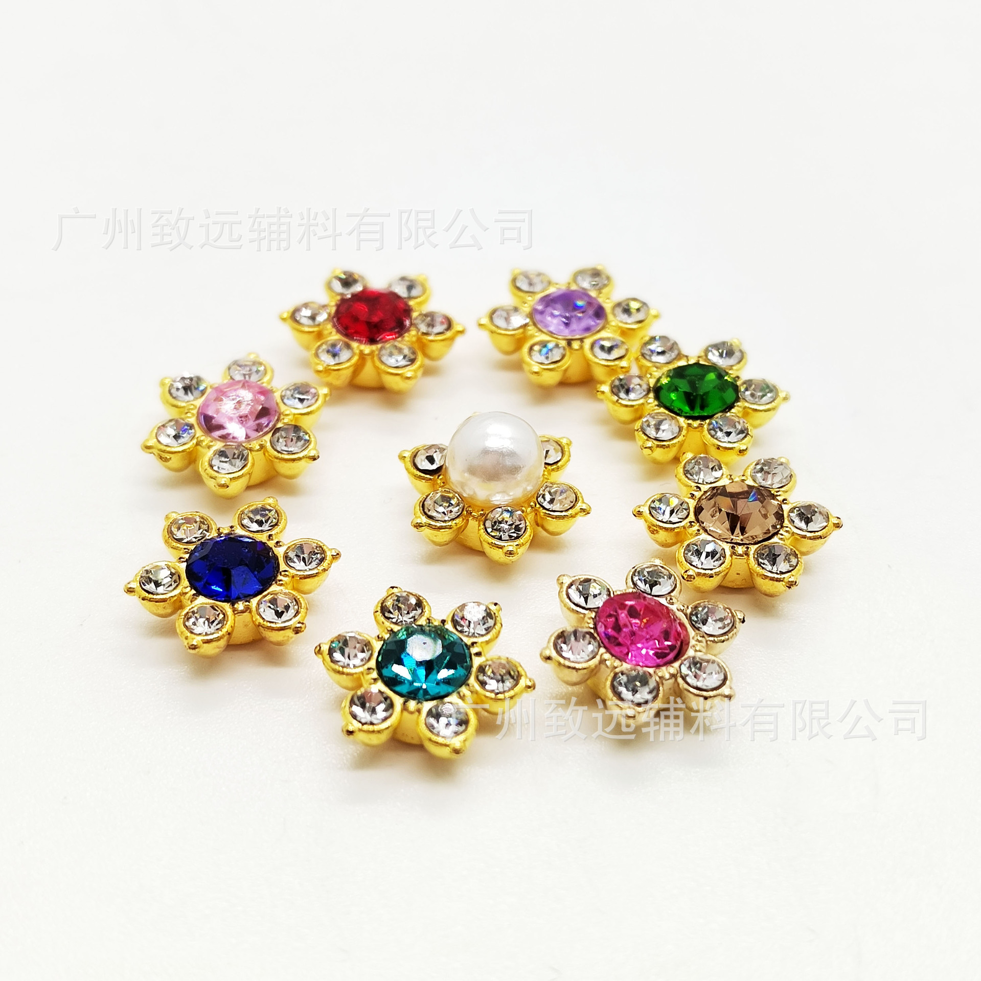 Adorno 3D de flor de ciruelo con diamantes de imitación de 12 mm para manualidades, decoración de bordes de diamantes, accesorios para vestidos de novia. image 6