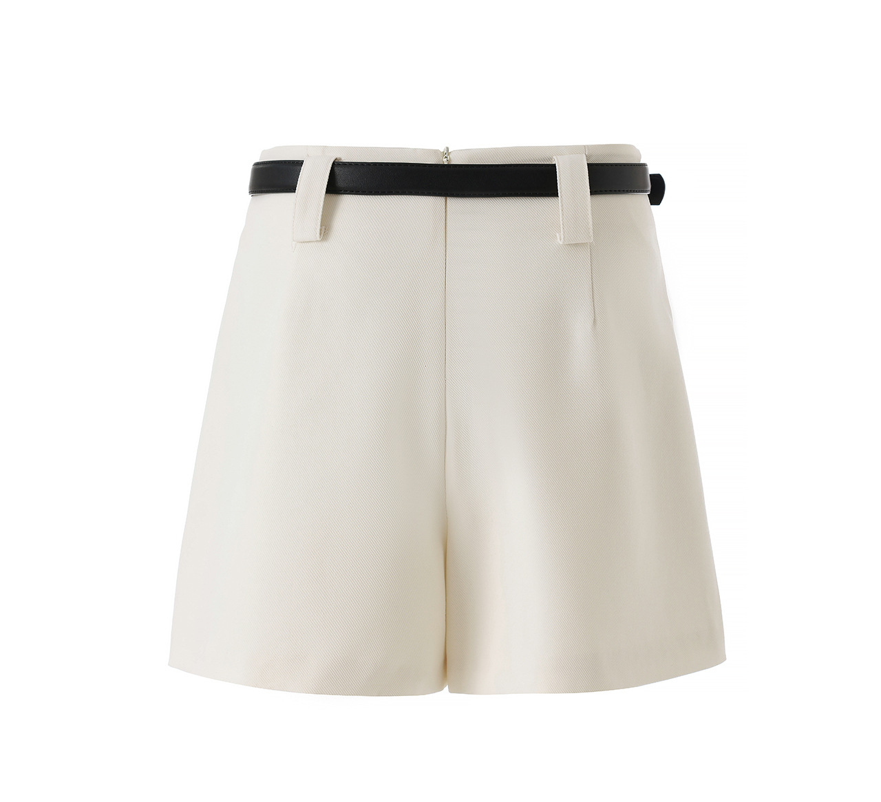 Quần culottes nữ ống rộng cạp cao dáng chữ A phối tơ tằm len tinh xảo — màu đen chi tiết 21
