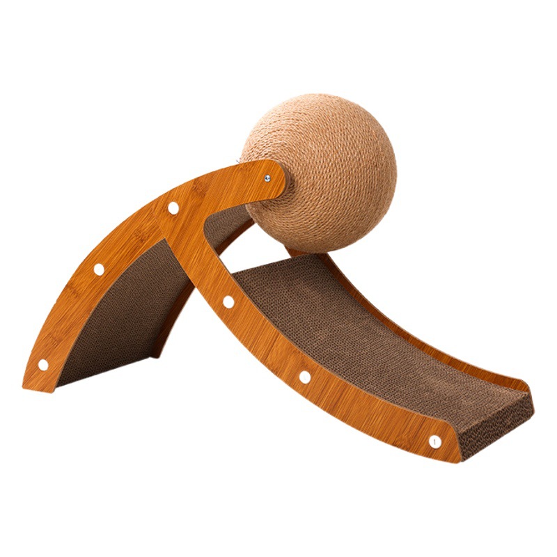 Transfronterizo de papel corrugado grande de rasguño de gato tablero de rasguño de gato Bola de cisne mascota gato de juguete tablero de rasguño Amazon al por mayor