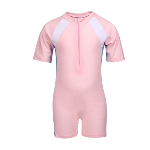 Children's swimsuit, unisex sunscreen suit, one-piece short-sleeve swimsuit for girls and boys, dive suit, middle child swimsuit for girls