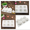 Mousse for St. Valentine's Day contains rose, three dimensional aromatherapy, candle, silicone mold
