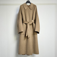 【CP】设计师女装专柜正品50羊绒50羊毛经典气质长款双面羊绒大衣