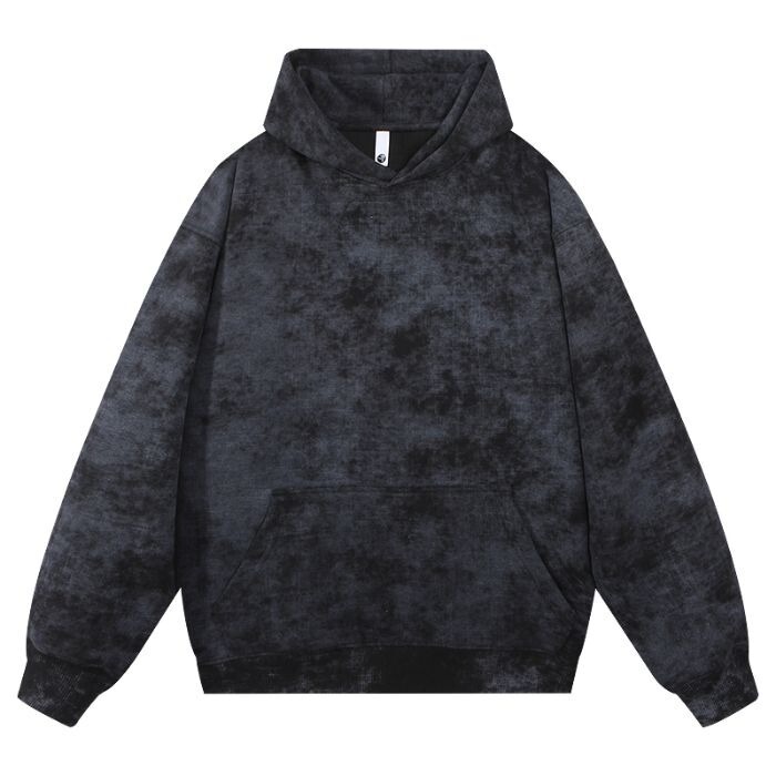 Spring and Autum 320g Pure Cotton Camouflage Hooded Cordless Men's Jacket Loose Niche Batik Pullover Sports Long-Sleeved Sweatshirt Spring and Autum 320g Pure Cotton Camouflage Hooded Cordless Men's Jacket Loose Niche Batik Pullover Sports Long-Sleeved Sweatshirt