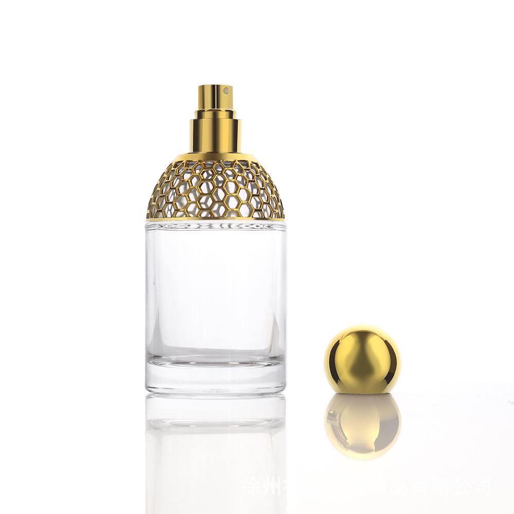 Hombro de alta gama Honeycomb jiaomoulan el mismo perfume de vidrio transparente botella vacía de vidrio con aspersor botella de spray portátil image 6