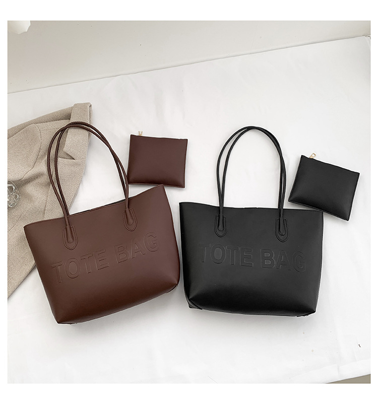 Women's Large Pu Leather Solid Color Classic Style Magnetic Buckle Tote Bag display picture 9