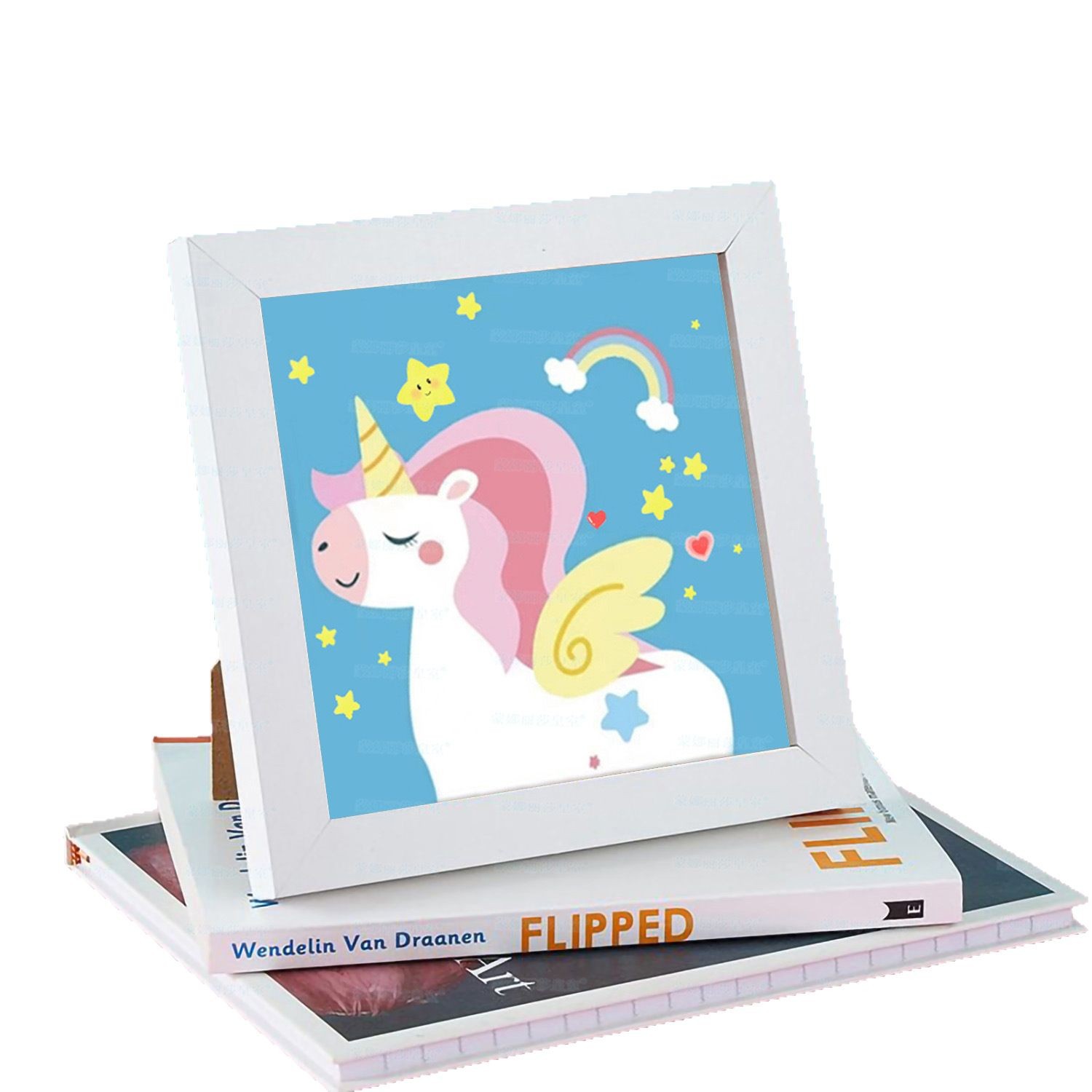 【Colección con marco】Auténtico punto de cruz de la Mona Lisa, punto de cruz infantil con dibujos animados. image 5