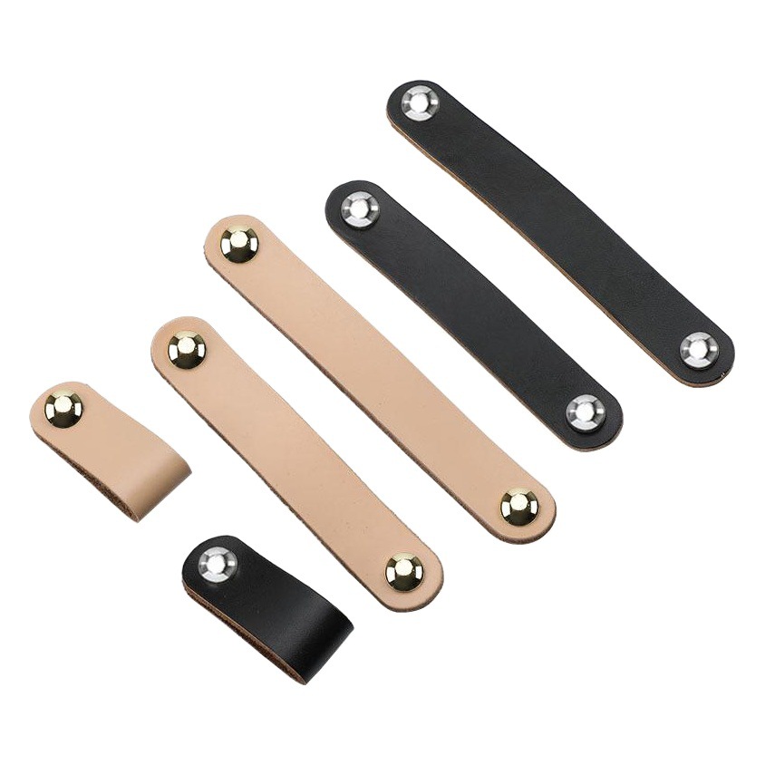 Pilar mango bolso color nórdico cajones armario puerta marrón negro cuero suave moda pequeña manija