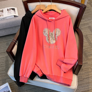 200/350kg plus fat special fat plus size 300 loose slim new chest 150/170 pullover sweater 6080