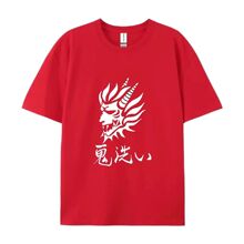 2025纯棉跨境新品男士t恤厂家直供外贸宽松鬼洗印花男士女士卫衣