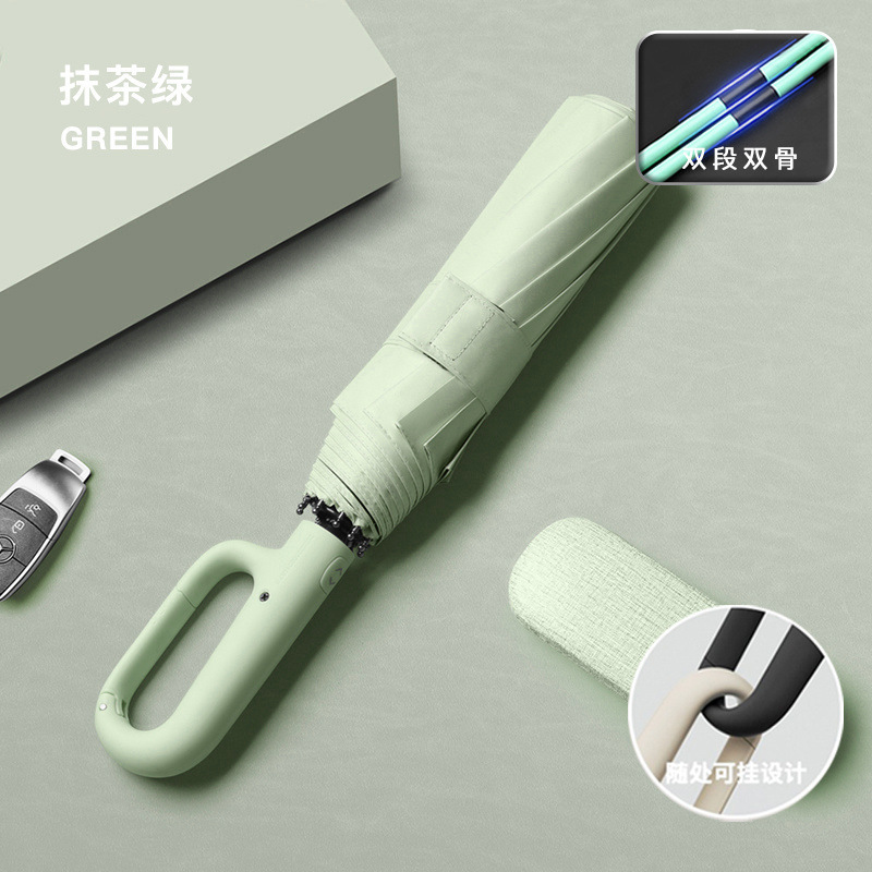 耐風日傘 日焼け止め 速乾 強化 メンズ 晴雨兼用フックボーン傘 全自動傘 UVアイロン|undefined