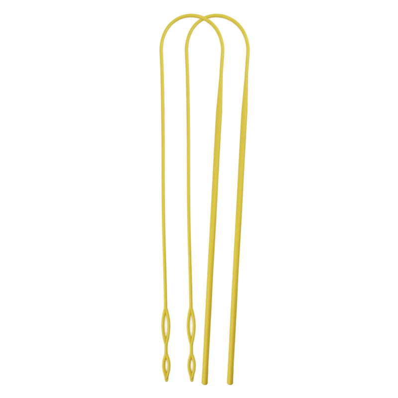 Hogar DE COSER DIY Dispositivo de enhebrado de plástico largo Dispositivo de enhebrado herramienta de la cuerda Dispositivo de enhebrado banda de goma hecha a mano Dispositivo de enhebrado