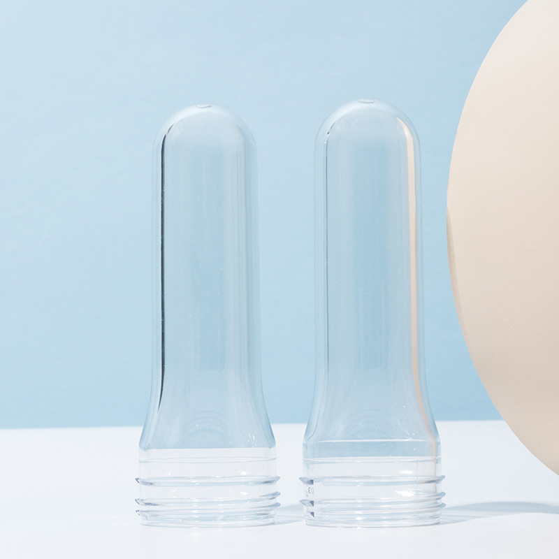 40mm 40 gramos de peso plástico transparente 410 botella de rosca botella de embalaje de cosméticos botella de moldeo por soplado producto semiacabado