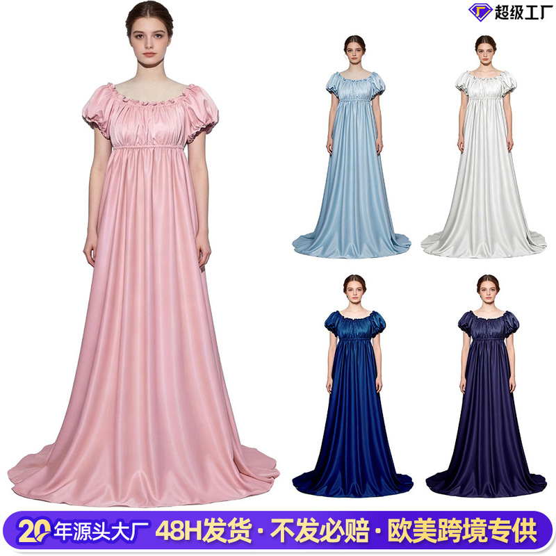 5 Bridgerton Regency Gown Halloween Victorian Cosplay Costume Ball Gown with Train 5 Bridgerton Regency Gown Halloween Victorian Cosplay Costume Ball Gown with Train