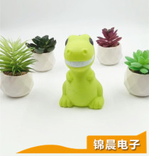 七彩灯卧室床头灯睡眠灯婴儿喂奶护眼小恐龙搪胶硅胶小夜灯