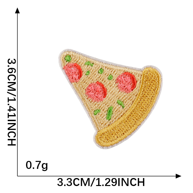 メーカー既製漫画食品刺繍ステッカー diy 衣類アクセサリー装飾アイロンパッチ한국 Wappen 布ステッカー|undefined