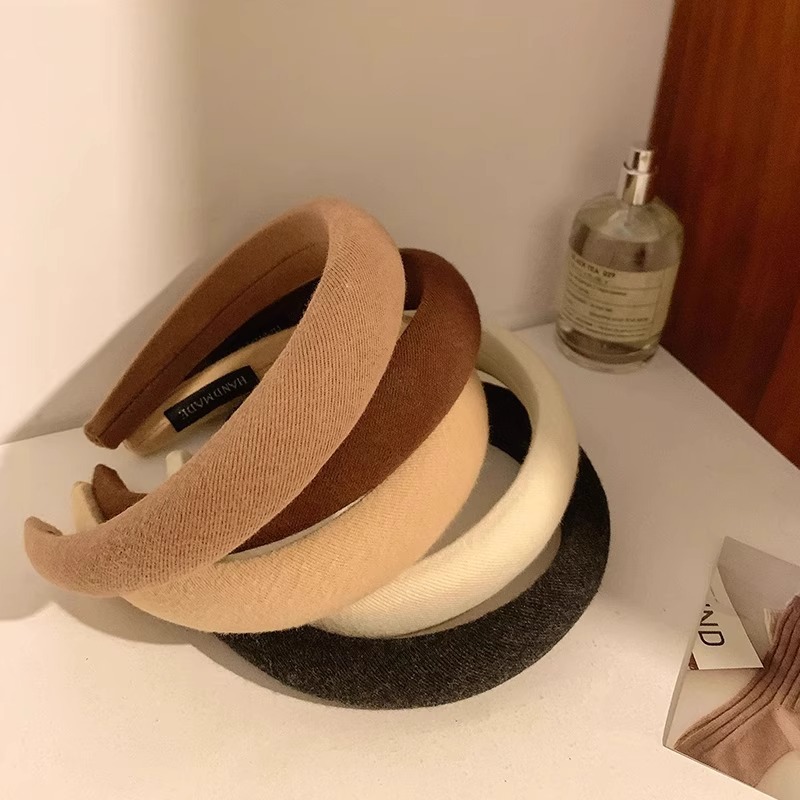 Niños cráneo alto bandas de cabello niñas 2025 nuevo estilo de alto nivel de sensación bandas de cabello bandas de cabello lavar la cara pinzas de cabello toque de cabello otoño invierno