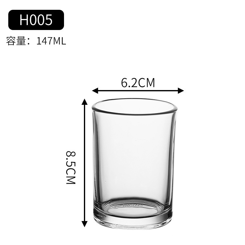 Tazas de vidrio de bar de vidrio comercial endurecido anti-caída tazas de whisky tazas de licores ktv tazas de cerveza