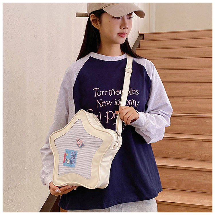 This year's popular color bags, 2025 new star bags, Japanese-style sweet single-shoulder bags, crossbody bags, women's bags, cross-border undefined