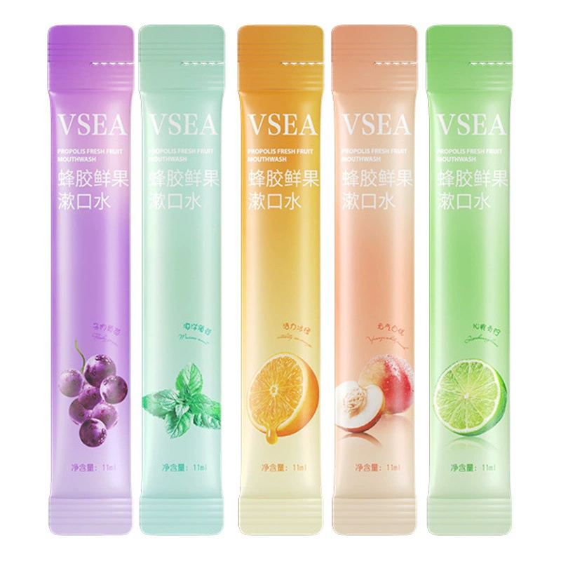 VSEA фруктовый аромат для полоскания рта свежий одноразовый независимый портативный полоски для слюны оптом